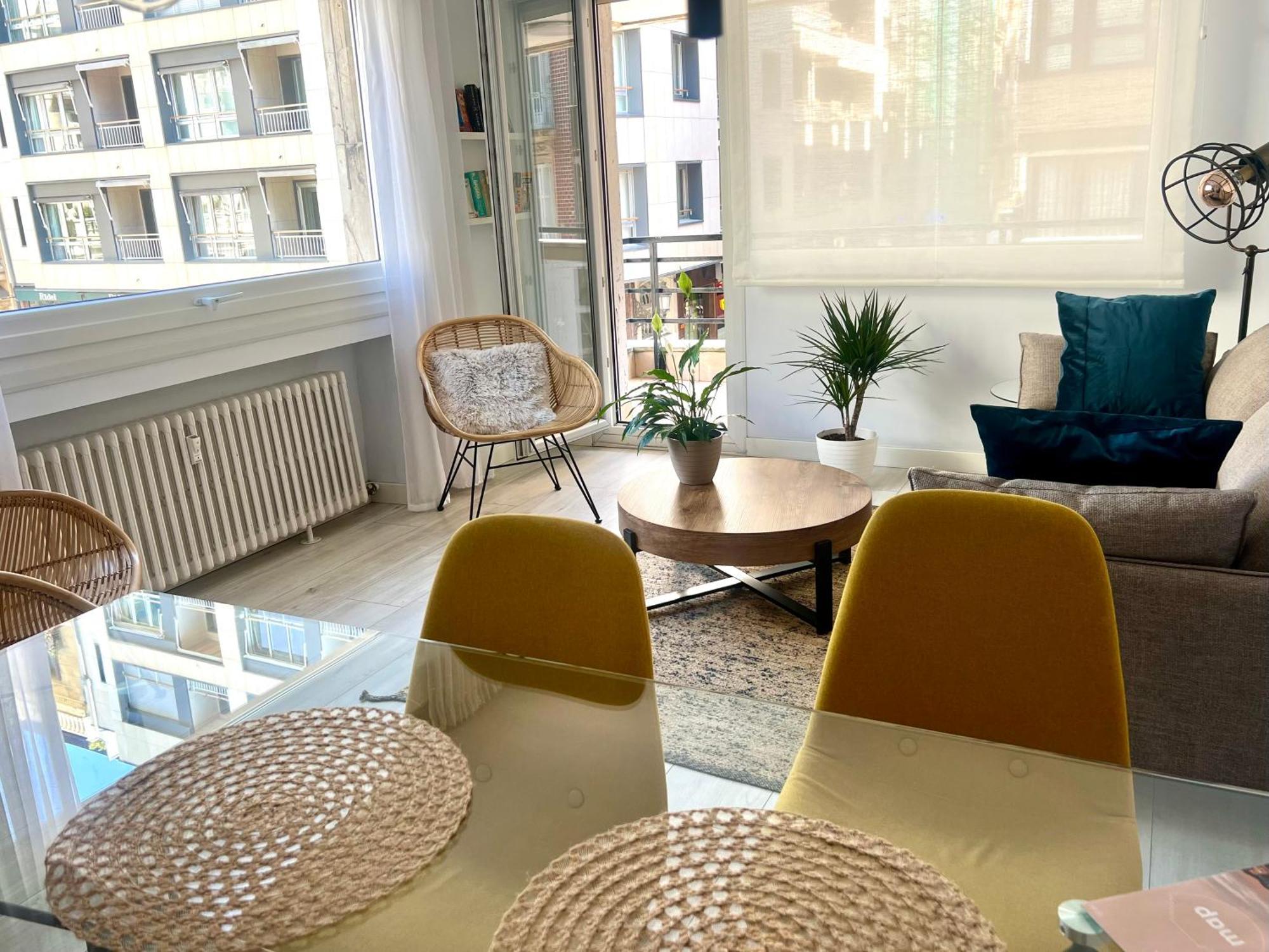 New Gorgeous Central Apartment - Beachfront - 3 Bd San Sebastián Exterior foto
